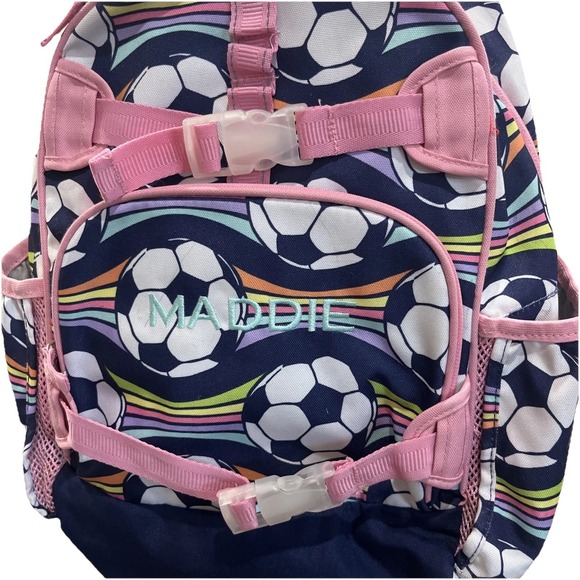 Pottery Barn Kids Large Soccer Backpack Kids Youth Girl Bookbag School Sports - Picture 3 of 11